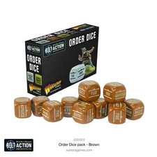 Warlord Games, Bolt Action: Orders Dice Pack - Brown