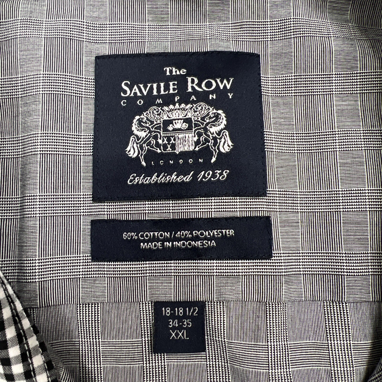 FILA Camicia The Saville Row Company uomo 18 18 5 34 35 nera manica lunga abbottonata