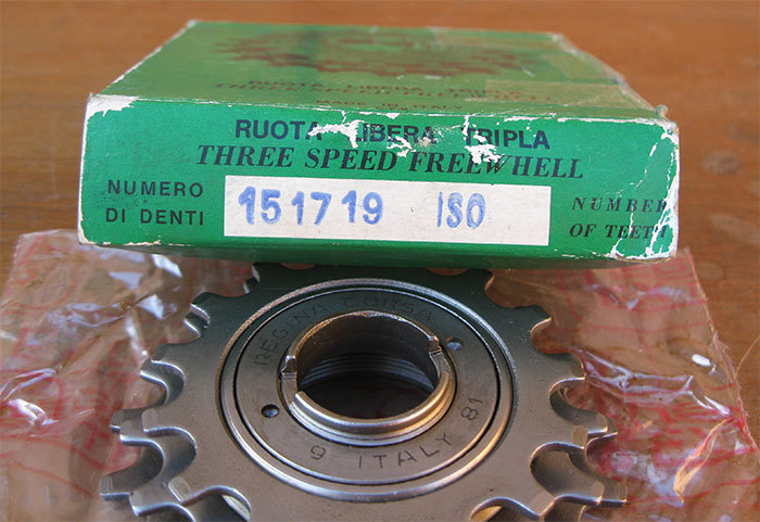 Roue Libre Vélo Vintage REGINA CORSA 3v - Pignons - NOS (New Old Stock) En Boîte