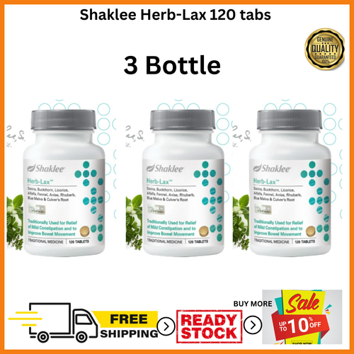 3X Shaklee HerbLax ( 120 tabs )WeightLoss &Constipation Bowel Health