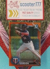 2016 Bowman Chrome Prospects~#97⭐NICK GORDON⭐《ORANGE SHIMMER》#/25~TWINS/MARLINS 