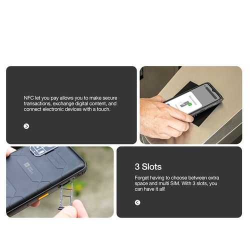 AGM H MAX Unlocked Rugged Smartphone 10000mAh Android 14 4G Dual SIM 6.6inch NFC - Picture 8 of 11