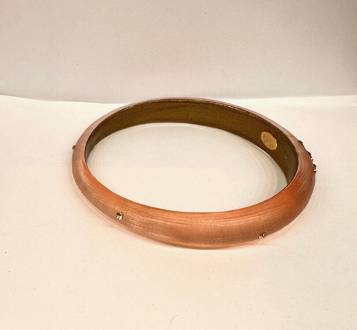 ALEXIS BITTAR PINK LUCITE TAPERED BANGLE BRACELET - Picture 3 of 4