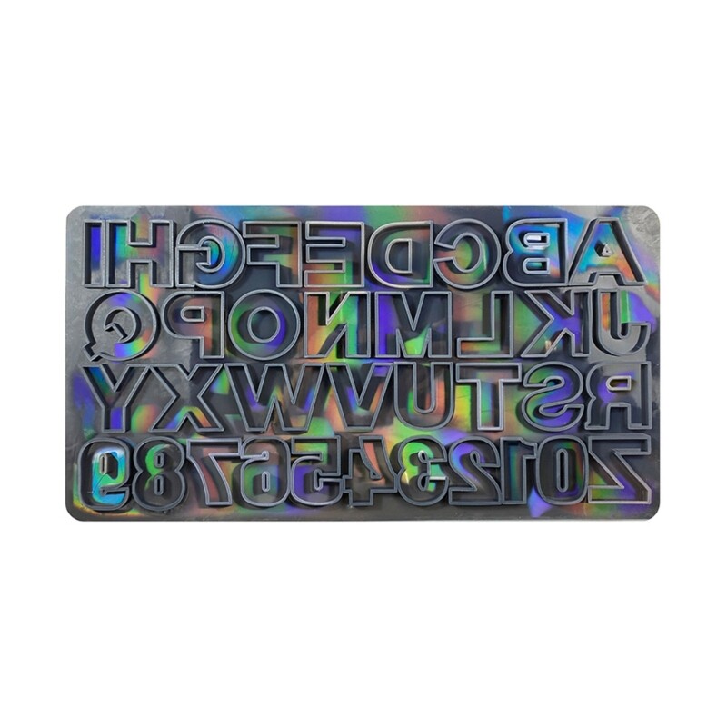Silicone Alphabet Resin Mold for Letters Numbers Epoxy Casting