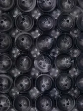 SIZE 18L- 7/16"  4- HOLE BUTTON, SHINY FINISH, 1 GROSS, FREE SHIPPING USA