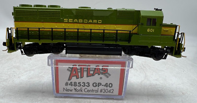 Custom Atlas N Scale 48533 EMD Gp-40 Seaboard Green 601 Diesel Locomotive