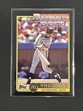 Will Clark 1992 Topps McDonalds Baseball's Best San Francisco Giants #18