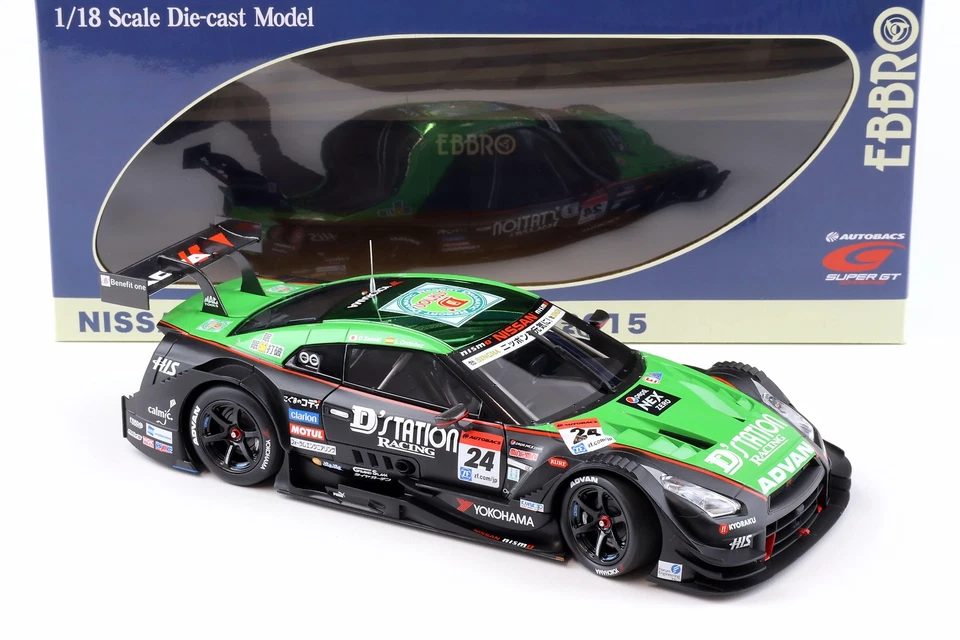1:18 Ebbro Nissan Gt R Eccellente GT500 2015 Rd.1 Okayama D´Station Advan #24 - Immagine 2 di 4