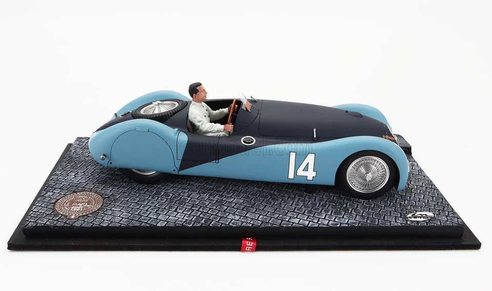 MODELLINO AUTO STATICO BUGATTI F1 TYPE 57S 45 A.C.F. GP 1937 JEAN SCALA 1/18 - Immagine 4 di 4
