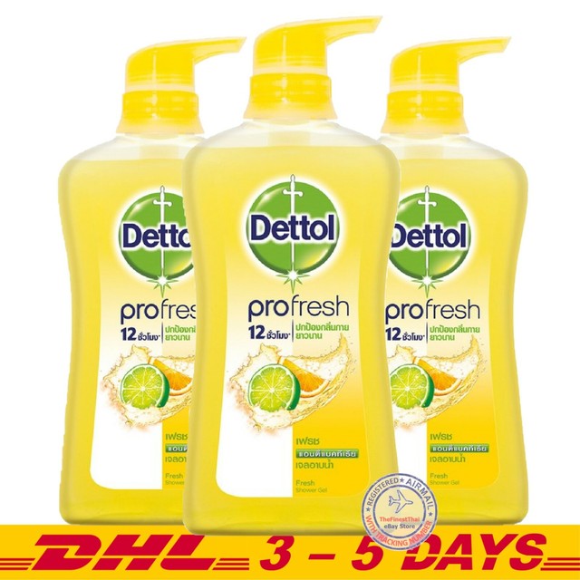 Pack 3 Dettol Fresh Formula Shower Gel pHBalanced 500ml eBay