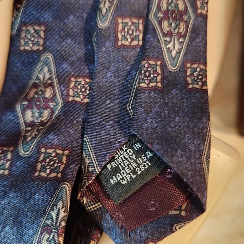Lot of 4 SILK TIES WIDE RED MULTICOLORED NECKTIES Mikael York Todd Boston Chale - Picture 2 of 10