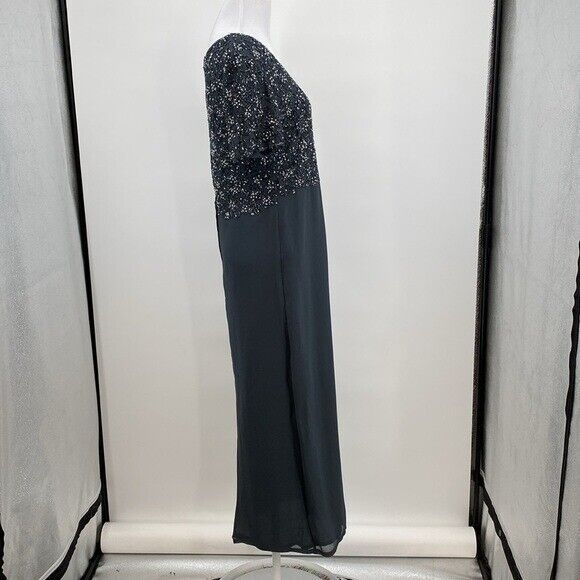 Jkara Vintage Beaded Formal Maxi Dress Women Size… - image 8