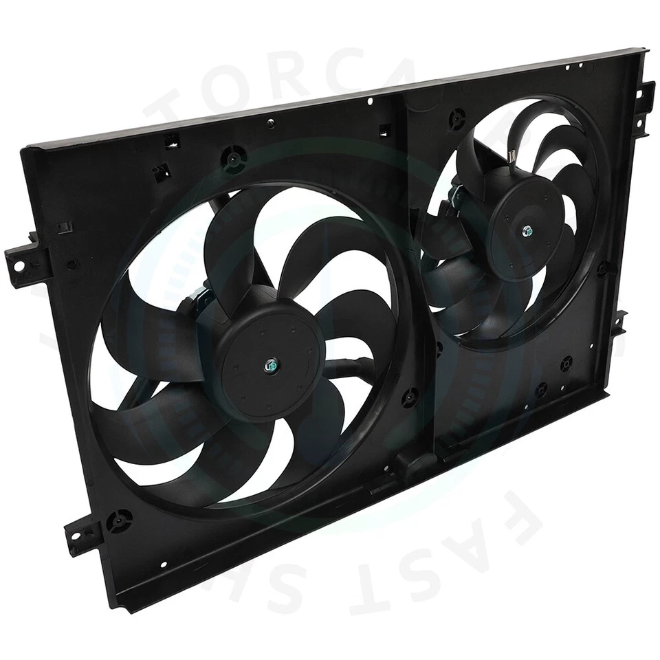 Conjunto de ventilador condensador radiador para Audi TT Volkswagen Golf 2000-2006 Foto 4 de 4