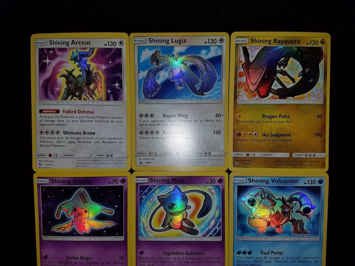 Shining Mew, Arceus, Ho-Oh, Rayquaza, Lugia, Celebi, Jirachi Shining Mew, Arceus, Ho-Oh, Rayquaza, Lugia, Celebi, Jirachi