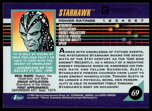 1992 Impel Marvel Universe Cards / Singles You Pick, Base Set & Insert Holograms - Picture 139 of 425