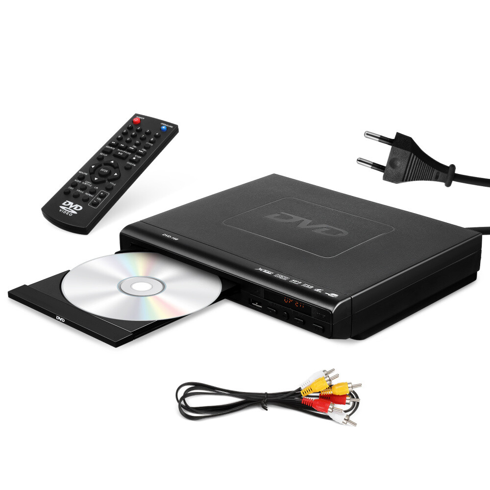 DVD Player, HD AV Output, All Region Free CD DVD Players for TV, DVD Player