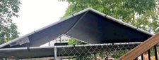 Outdoor Dog Kennel Cover Cage 10 x 10 ft Large Roof Pet House Steel Shade Fence