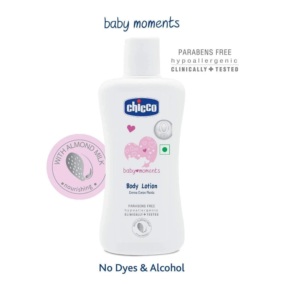 Loción corporal Chicco Baby Moments 200 ml Foto 3 de 4
