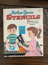 Vintage Unused 1964 Whitman Publishing Mother Goose Stencils