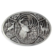 Animal Deer Belt Buckle Western Cowboy Native American Motorcyclist DER-04-S 