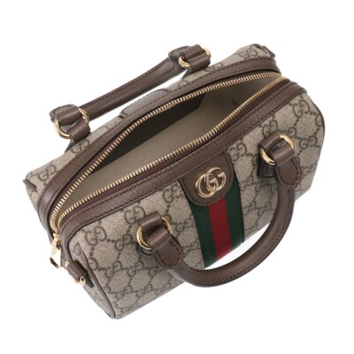 GUCCI｜ (772157 96IWG 8745) GUCCI Ophidia Mini $1630 Beige And Ebony GG Canvas Shoulder
