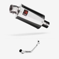 Lextek OP4 Polished S/Steel Exhaust System 200 Peugeot Speedfight 3 125 09-16