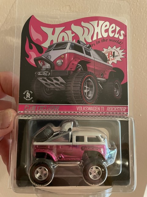 Hot Wheels Nationals 2020 RLC Pink VOLKSWAGEN T1 Rockster For Sale 