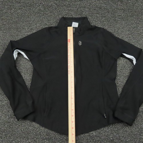 Nike Jacket Girls Medium Black Dri-Fit Full Zip Mock Neck Long Sleeve Gym Youth - Picture 5 of 10