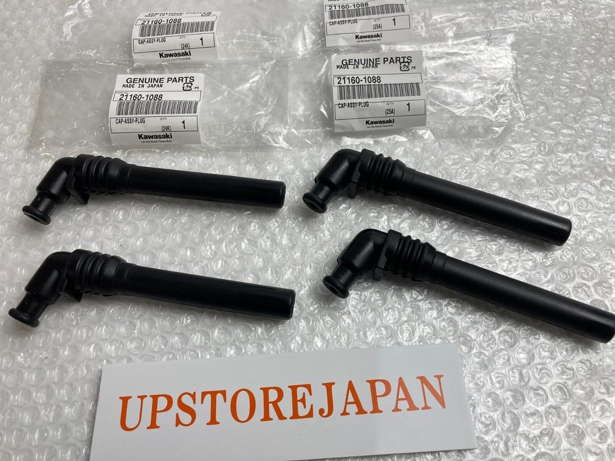 NEW Genuine Kawasaki Ninja ZX6R 7R 7RR 9R Spark Plug Cap Set of 4