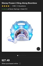 Frozen Karaoke Machine For Kids.