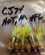 Hand Tied Hackle Tail Crappie Jigs Made in The USA 1/32 Oz #8, 6, & 4 Hook