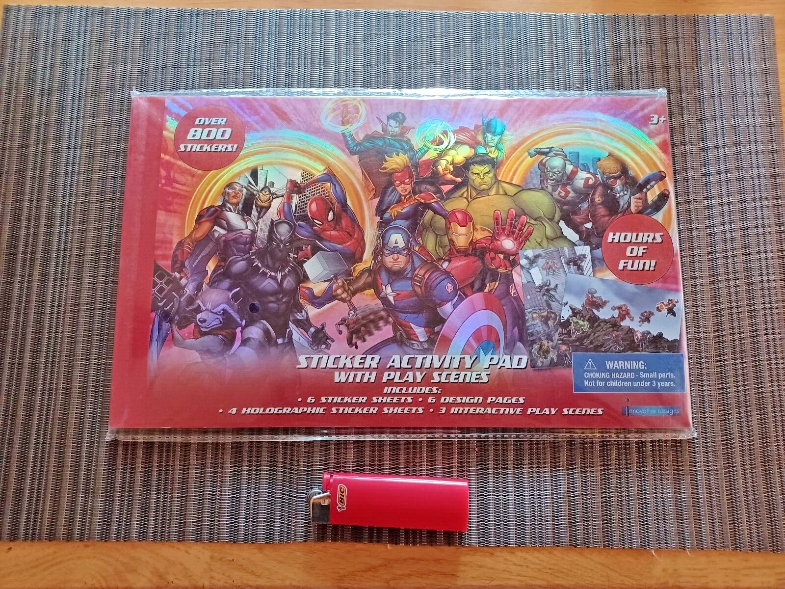 NEW Marvel Avengers Interactive Sticker Activity Pad w/ Holograms