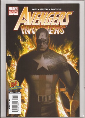 AVENGERS/INVADERS #1 - DF ALEX ROSS VARIANT - SEALED WITH DF COA - LIMITED  2999