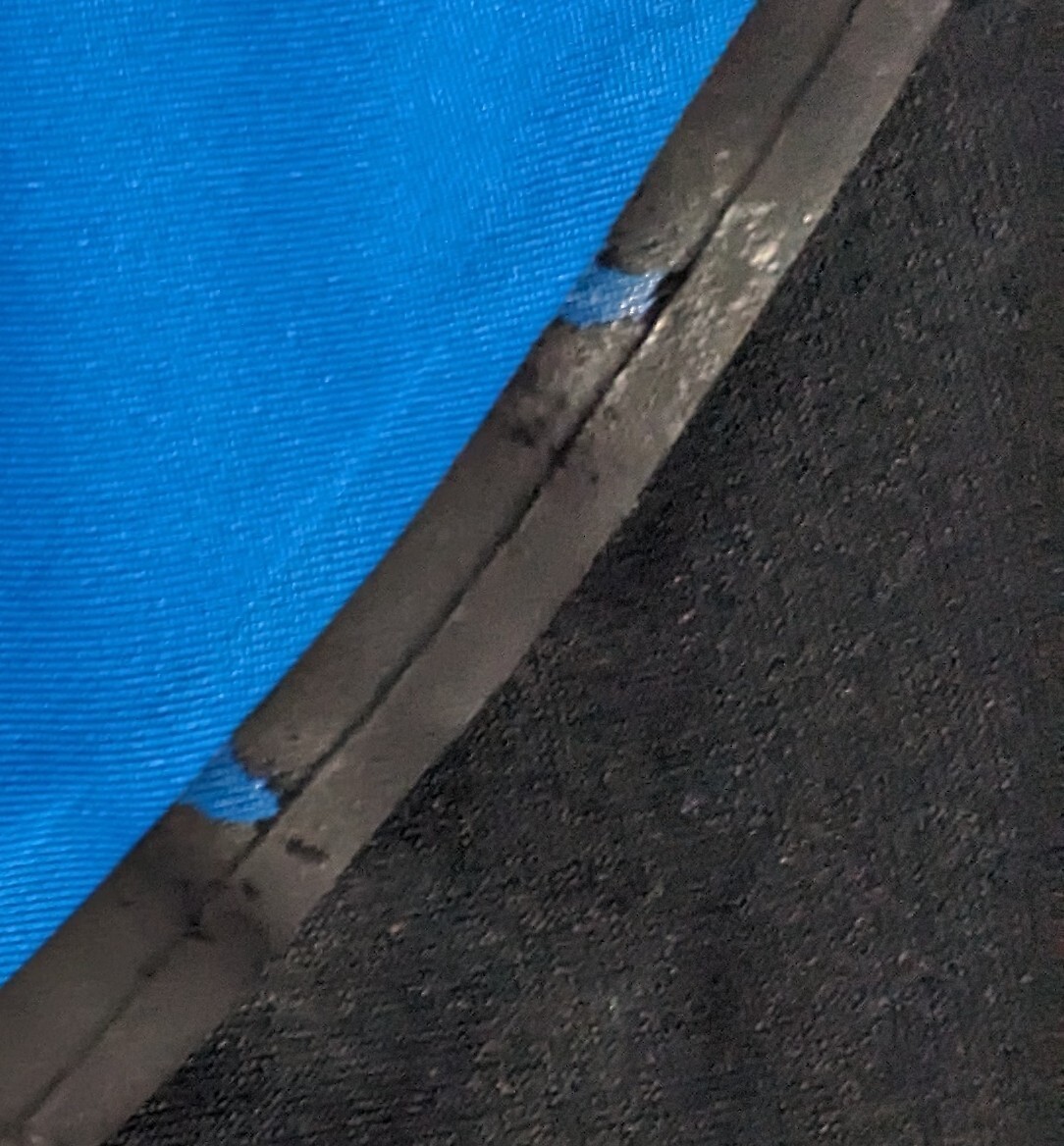 Nike Performance Polo Shirt Golf Dri Fit Mens L Short Sleeve Blue Black EUC thumbnail 5