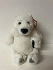 1999 Vintage Coca-Cola Polar Bear 7’’ Plush Stuffed Animal Holding Coke Bottle