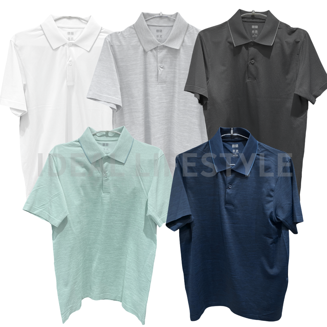 UNIQLO DRY-EX Polo Shirt S-4XL Short-Sleeve Quick-Dry Collared Men 475373  NWT