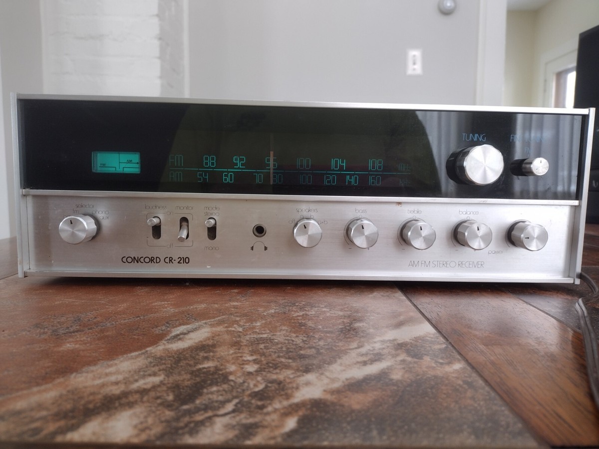 Concord CR-210A AM/FM Stereo Receiver | eBay