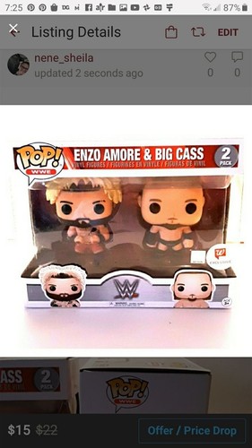 Funko pop WWF 2 pack Enzo Amore Big Cas - 第 1/5 張圖片