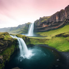 Digital Picture of Beautiful Waterfall printable file