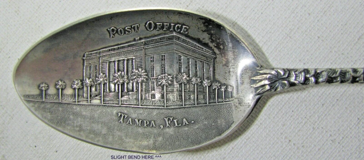 Sterling Silver Souvenir of Tampa Florida  U.S. Post Office & Customs House