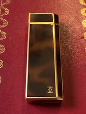 Les Must De Cartier Paris Réf: 1C90249 Briquet Vintage Plaqué Or Excellent État