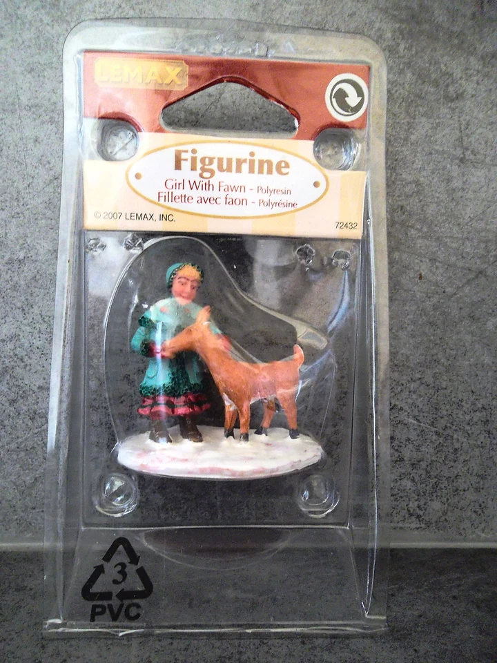 LEMAX FIGURINE SOUS BLISTER : GIRL WITH FAWN/ FILLETTE AVEC FAON - Photo 1/1