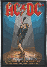 AC/DC Let There Be Rock Official Woven Sew-On Patch NEW