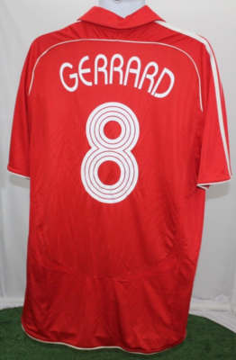 Liverpool Premier League Authentic Adidas 2007-2008 Size XLarge #8