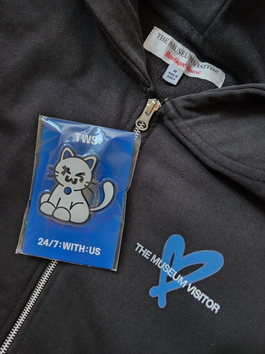【 THE MUSEUM VISITOR 】パーカー★CHECK MIXED ZIPUP HOODIE TOURS SPARKLING bloo THE MUSEUM VISITOR popup store