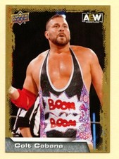 2022 Upper Deck AEW Colt Cabana #2 wrestling Gold parallel