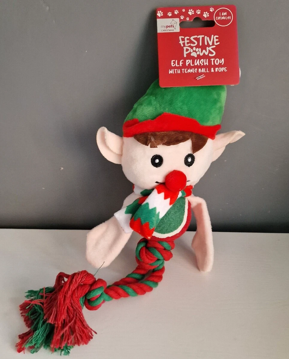 Christmas elf 2025 dog toy