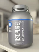 Isopure Zero Carb Protein Isolate Simply Vanilla 25G Protein 3.4 LB Tub EXP01/27