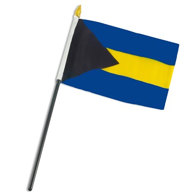 2 Pack Bahamas 4''x6'' Flag Desk Table Stick 100D