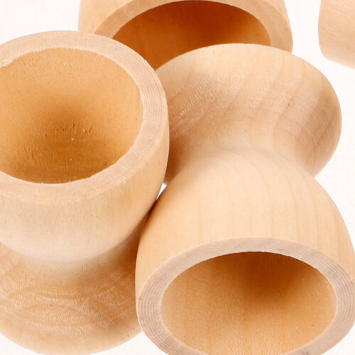 10 Pcs Wooden Egg Tray for Holding Eggs Holder Countertop Cup Easter Child - Picture 8 of 12